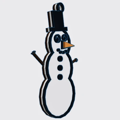 Bông Tai Người Tuyết Đa Sắc