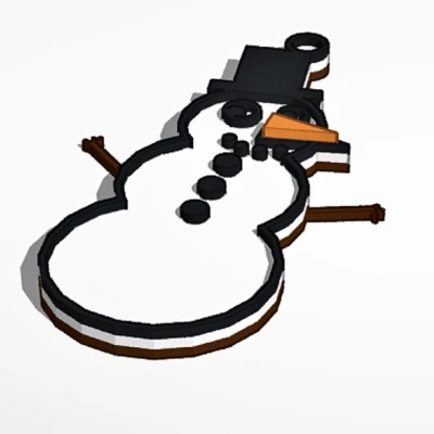 Bông Tai Người Tuyết Đa Sắc