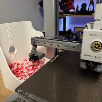 Thùng Rác Bambu Lab A1 - Phiên Bản Cổng Xả Nhiệt Ngôi Sao Chết