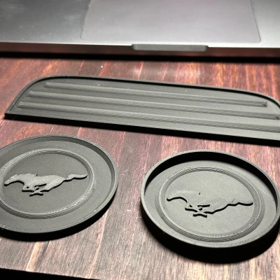 Bộ Bảo Vệ Khay Cốc & Phụ Kiện Mustang 2015 - 2017