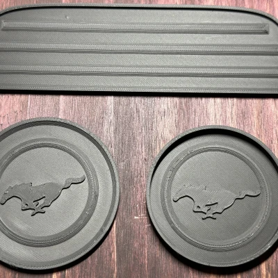 Bộ Bảo Vệ Khay Cốc & Phụ Kiện Mustang 2015 - 2017