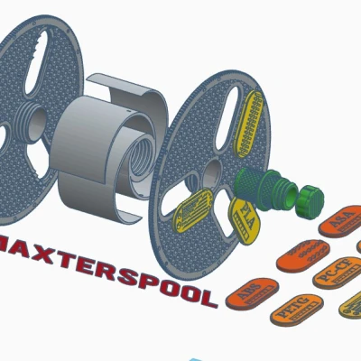 Maxterspool - Cuộn dây đa năng thay thế cho Bambu Lab, eSun, Sunlu