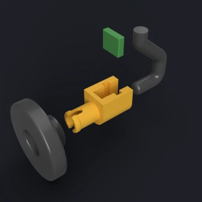 Trục bánh xe máy rửa bát AEG