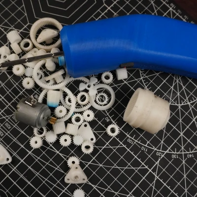 Tua vít điện in 3D kèm hộp số hành tinh