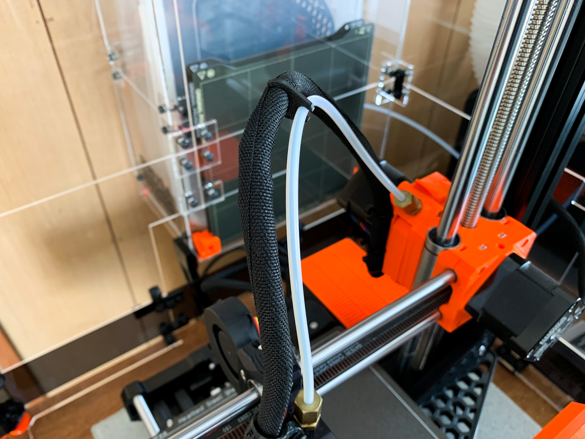 Kẹp Ống PTFE và Dây cáp cho Prusa MINI