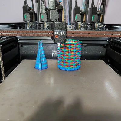 Ống Cắm Bút Dệt Nhiều Màu - Bản Cao