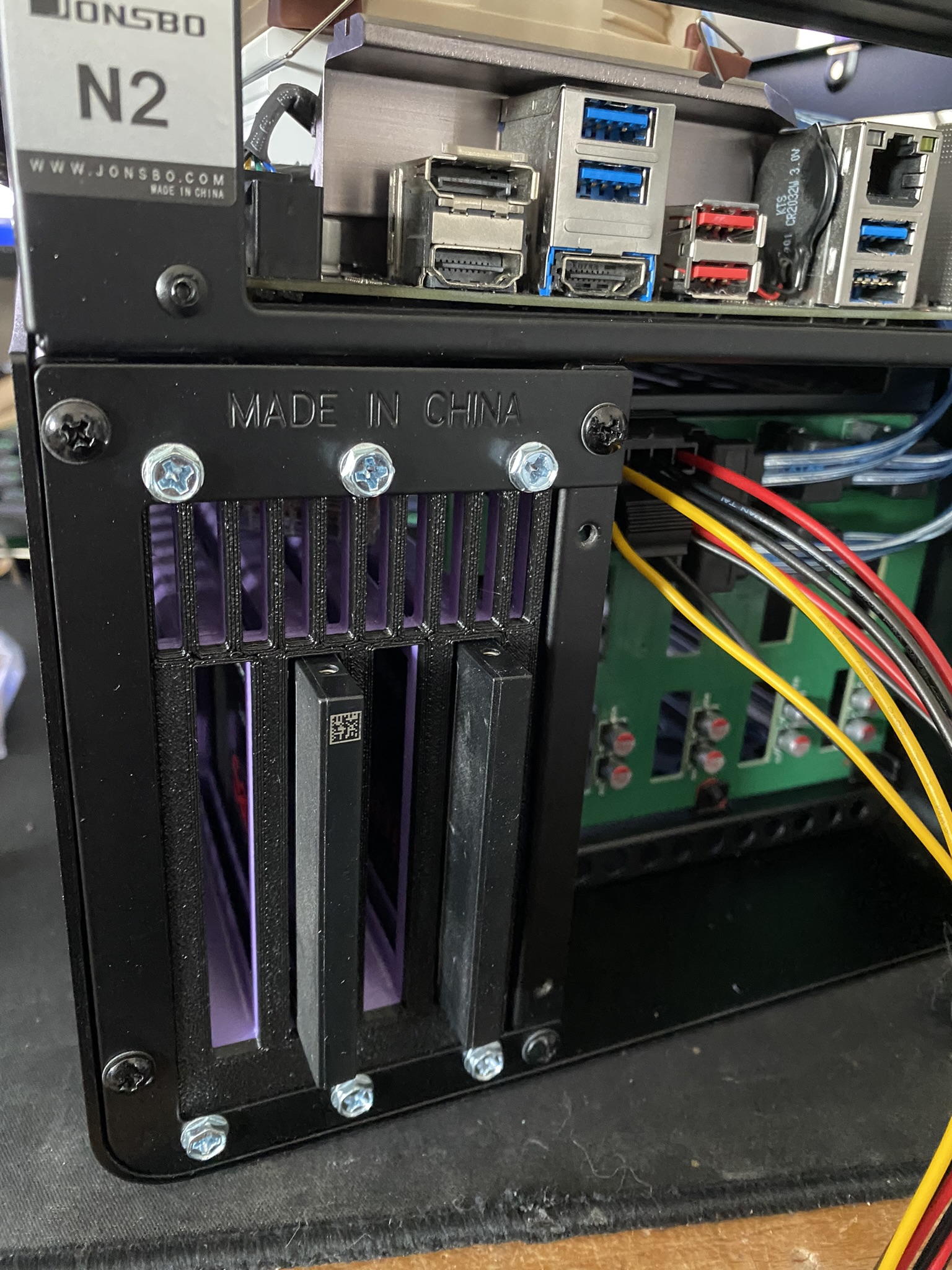 Jonsbo N2 SSD Hotswap Bay SFX