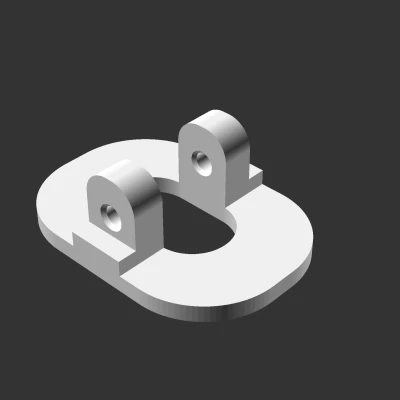 Tấm Đệm Thân Xe RC Kiêm Đế Giữ Nam Châm (openSCAD)