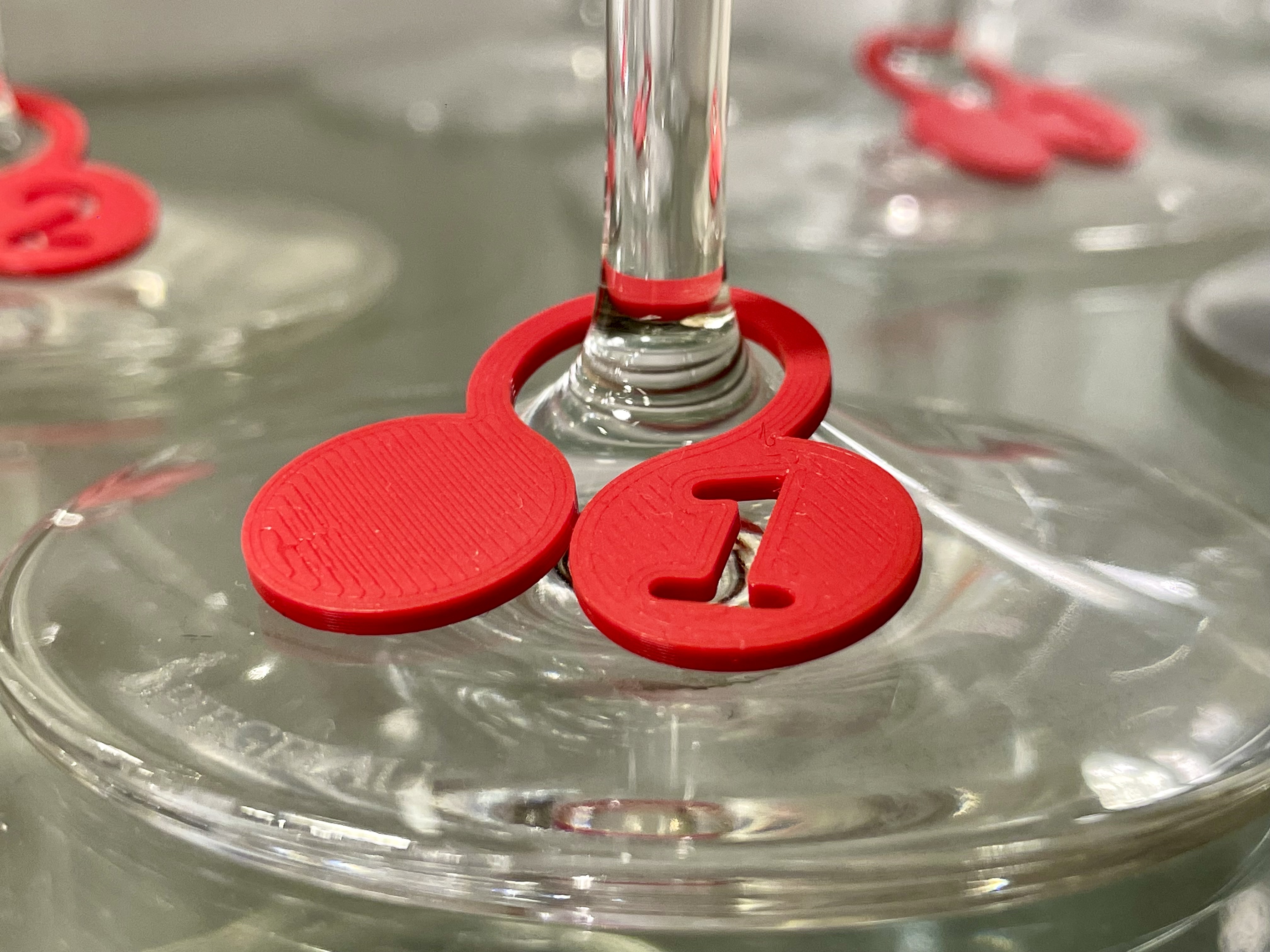 Thẻ Tên Ly / Thức Uống / Rượu Vang