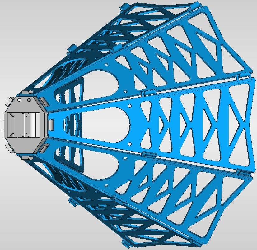 Camera đuổi theo cho dù lượn - Lắp ráp tại chỗ không cần ốc vít hay dây rút