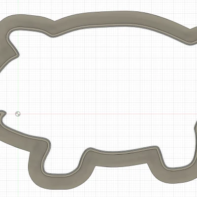 Khuôn Cắt Bánh Hình Heo