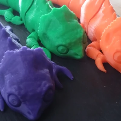 Mô Hình Tắc Kè Hoa Đồ Chơi Khớp Nối