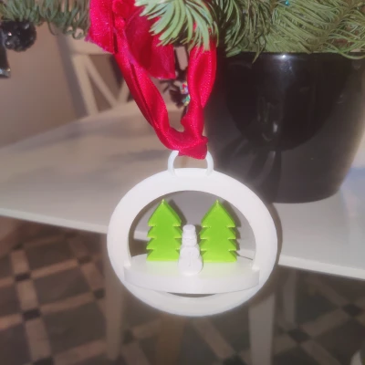 Quả cầu Giáng sinh 3D