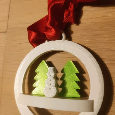 Quả cầu Giáng sinh 3D