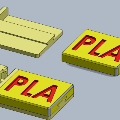 Kẹp dây tóc có thể thay đổi nhãn ghi loại dây tóc