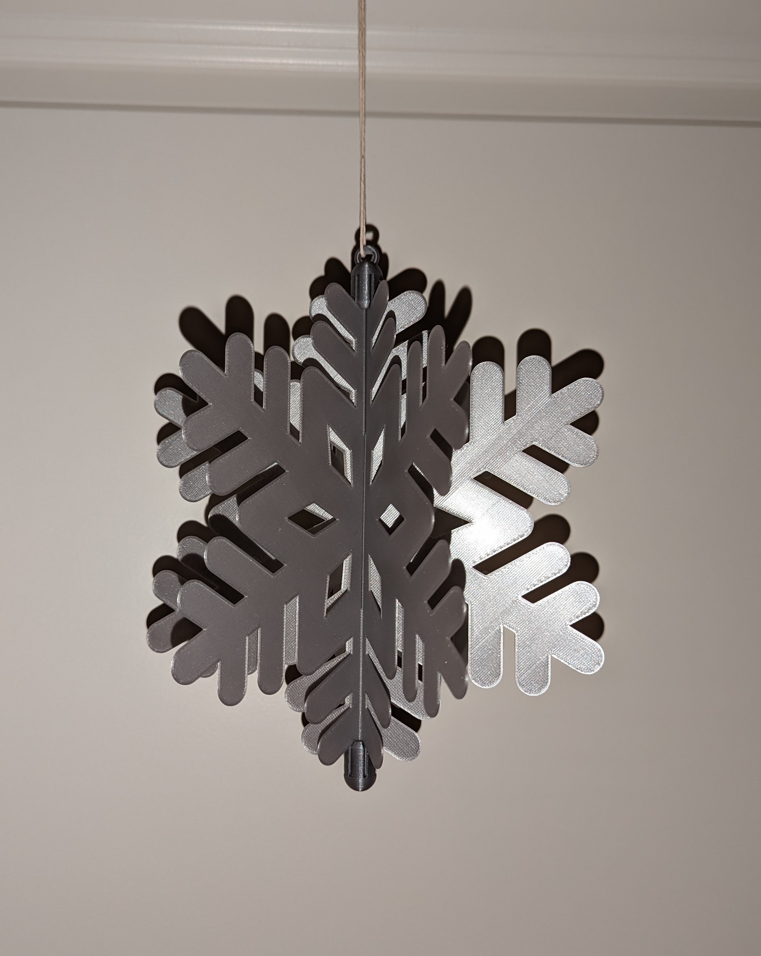 Đồ Trang Trí Đỉnh Cây Thông Hình Bông Tuyết