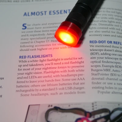 Chụp khuếch tán màu đỏ cho đèn pin Convey T2