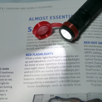 Chụp khuếch tán màu đỏ cho đèn pin Convey T2