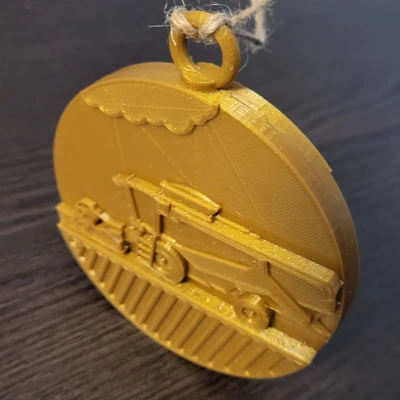 Máy Gặt Đập Liên Hợp Trang Trí Giáng Sinh Claas