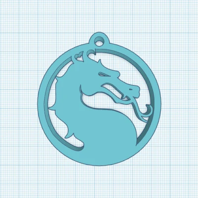 Móc Khóa Rồng 3D