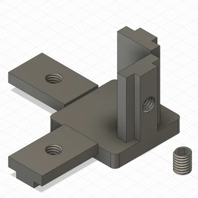 Phụ kiện nối góc 3 chiều cho thanh nhôm 3030