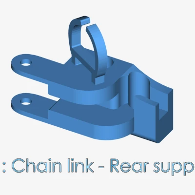 K1 : Mắt xích - Giá đỡ phía sau