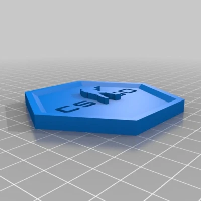 Logo CSGO (Counter Strike Global Offensive) Treo Tường Đẹp Mắt