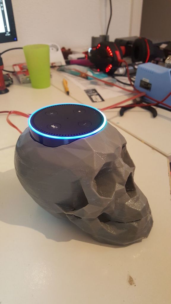 Kệ Giữ Echo Dot Hình Đầu Lâu Cho Alexa