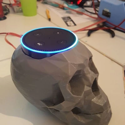 Kệ Giữ Echo Dot Hình Đầu Lâu Cho Alexa