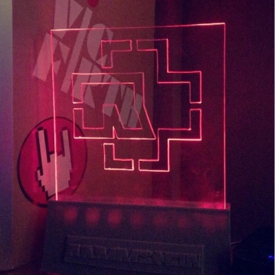 Biển hiệu đèn LED Rammstein bằng acrylic