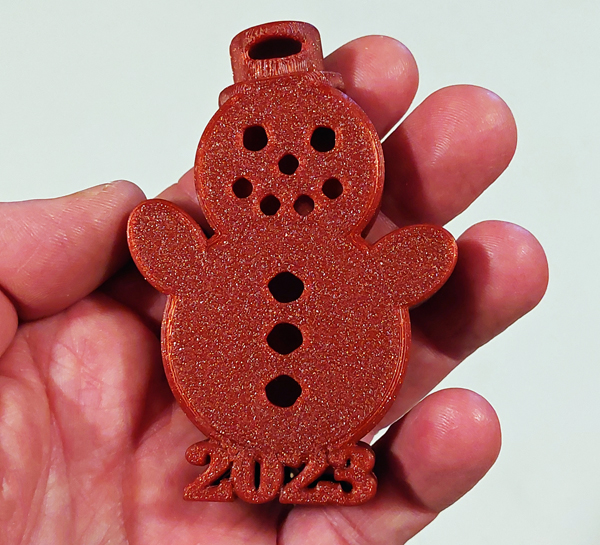 Hộp Quà & Quả Cầu Trang Trí Vỏ Sò Người Tuyết - Tùy Chọn Năm "2023" & Không Năm