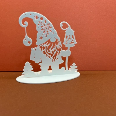 Ông Già Noel Người Lùn Giáng Sinh Với Đèn Lồng