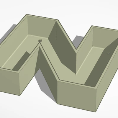 Chữ N Cho Chậu Cây Thẳng Đứng