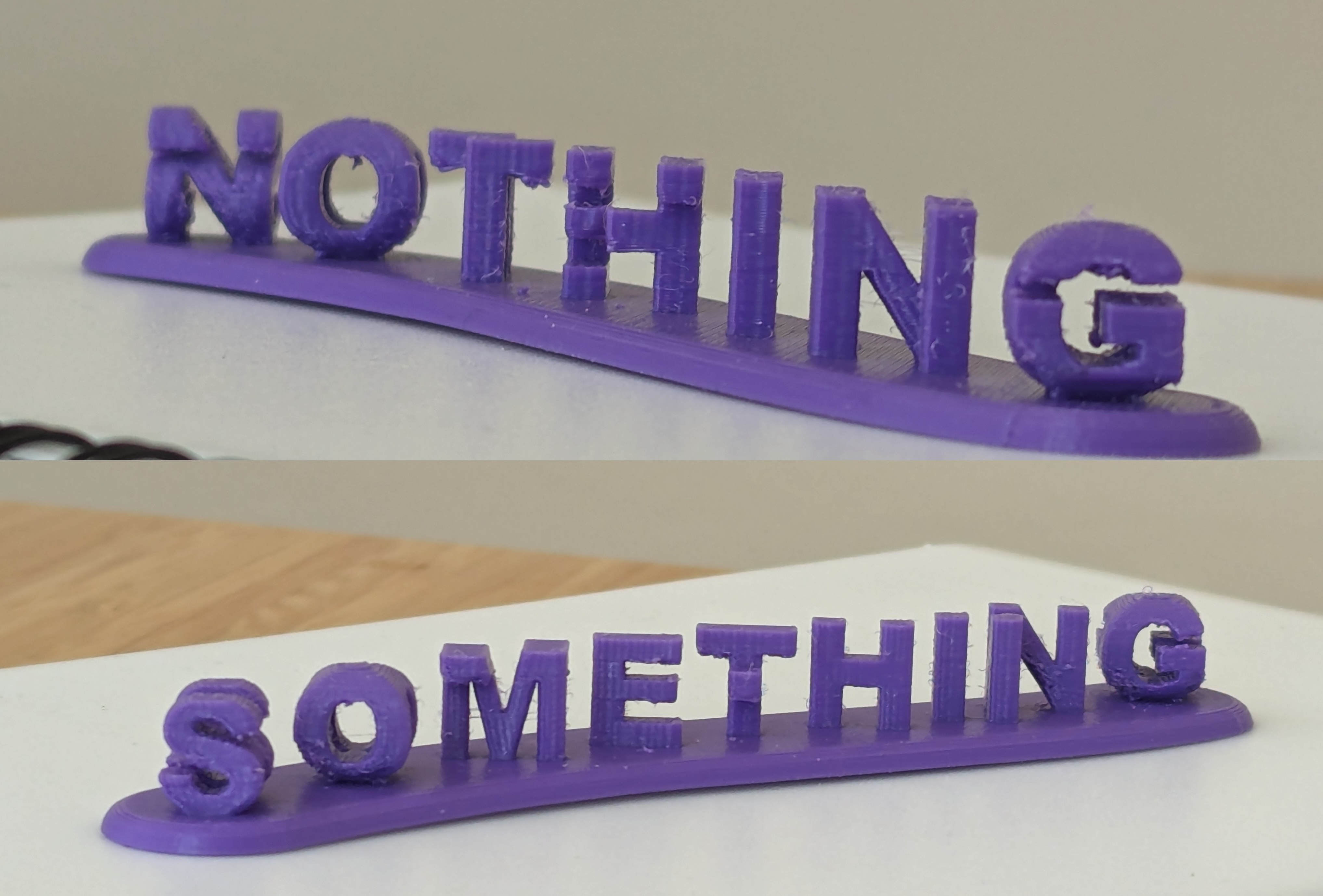 Chữ 3D Something Hoặc Nothing