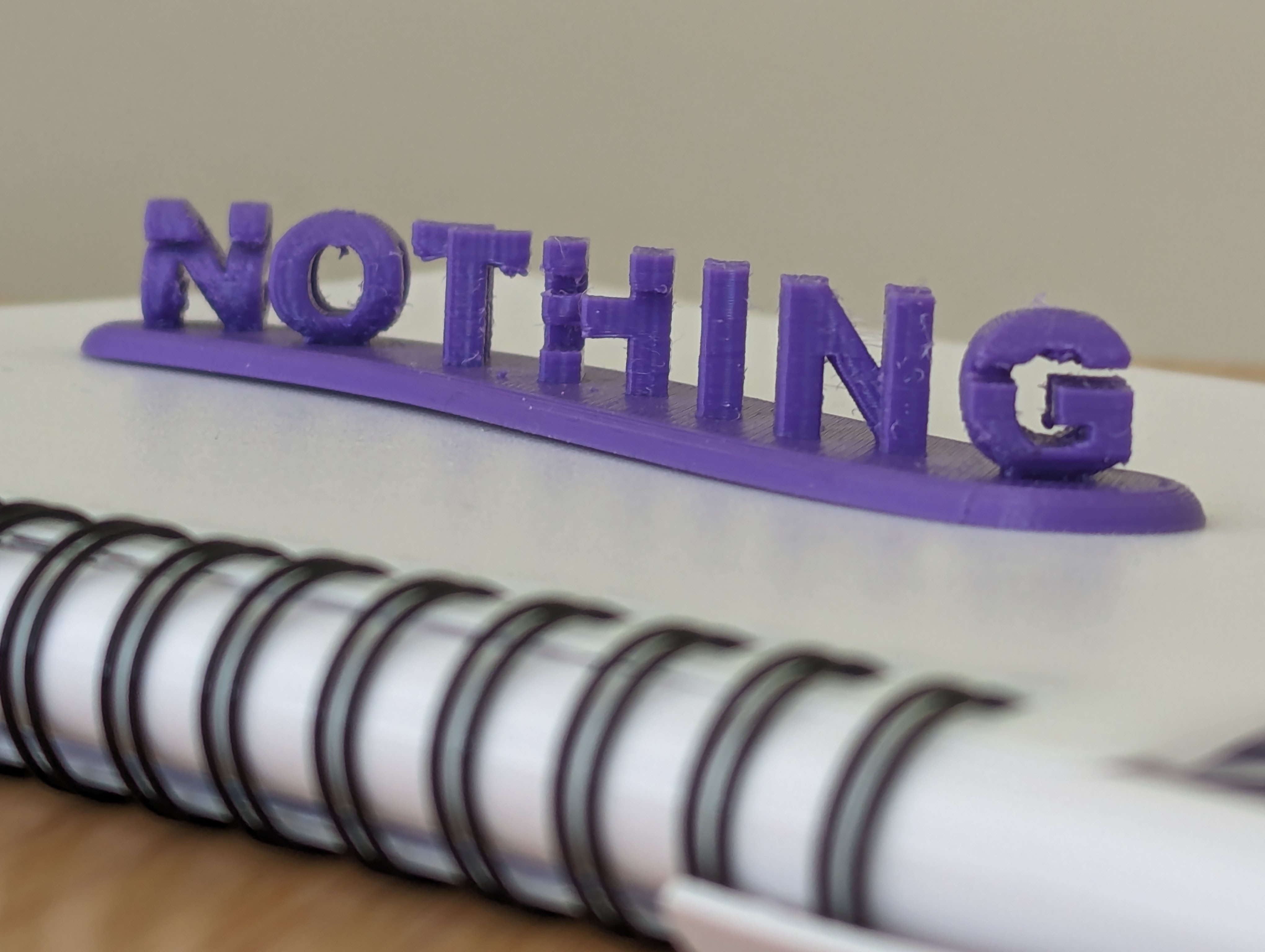 Chữ 3D Something Hoặc Nothing