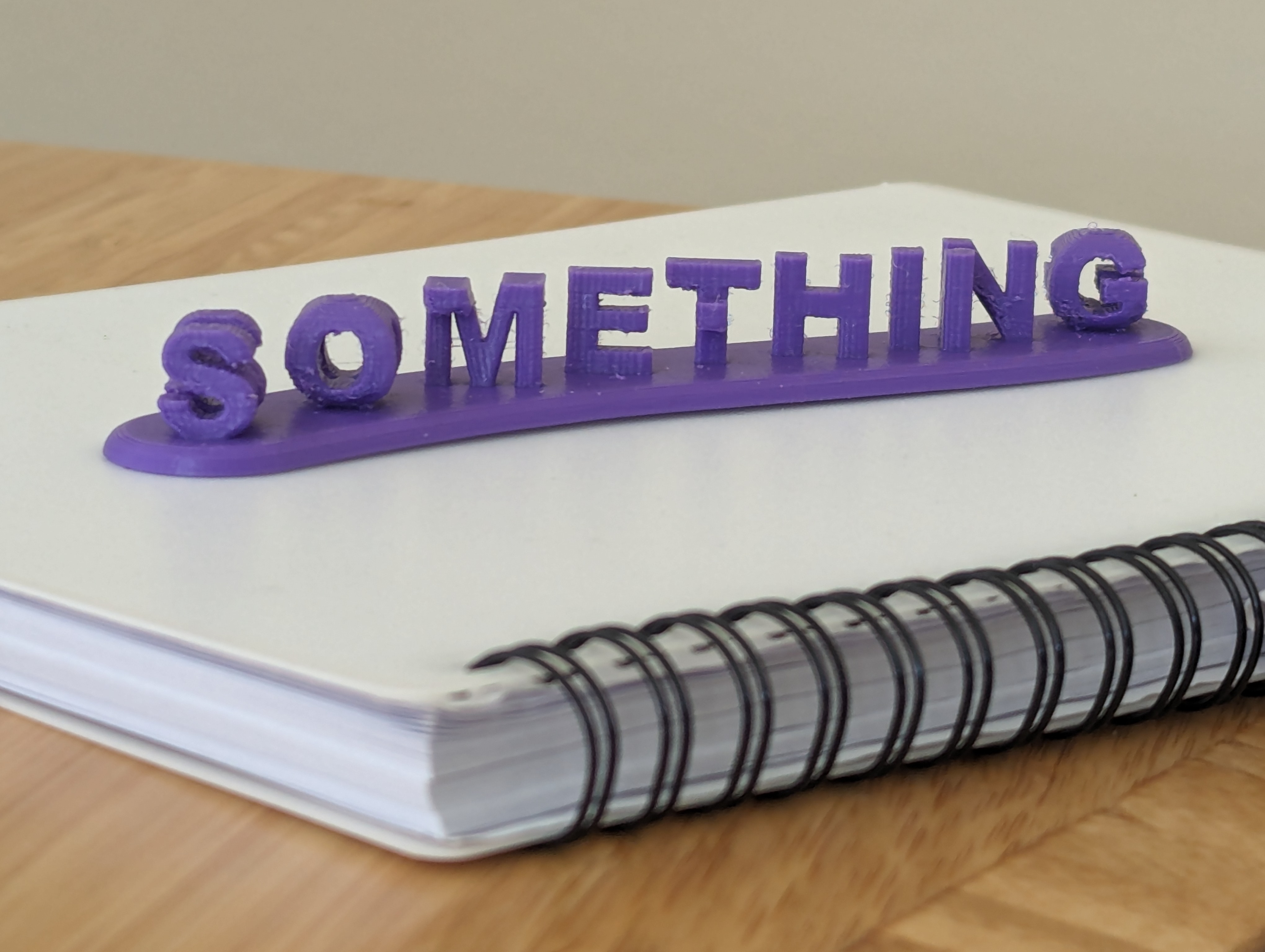 Chữ 3D Something Hoặc Nothing