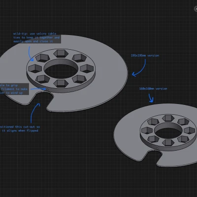 Cuộn dây mẫu filament – bản sửa infil