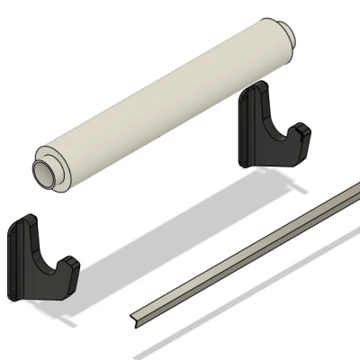 Giá đỡ cuộn màng bọc thực phẩm dán tường