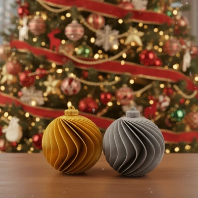 Quả Cầu Trang Trí Cây Thông Noel (Tròn 80mm) Kèm Nắp