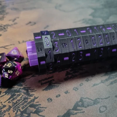 Bộ Đếm Cấp Độ, Máu và Vàng cho D&D/Bàn Cờ