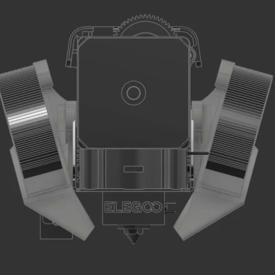 CHỤP QUẠT KÉP 5015 SIÊU NHẸ TALON