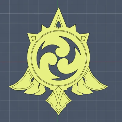 Mắt Lôi Nguyên Tố - Genshin Impact - Thiết Kế SuperLite