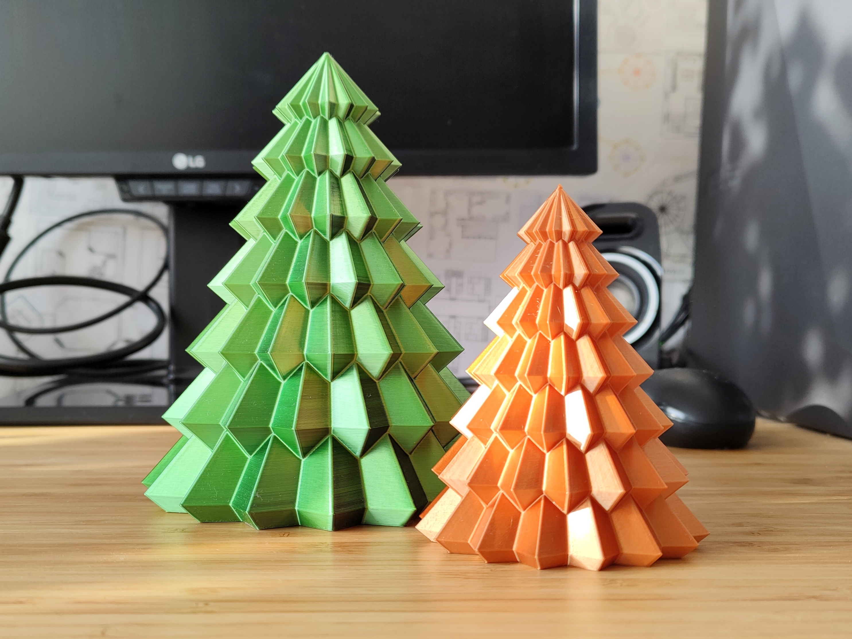 Cây Thông Noel Sành Điệu - Chế Độ "Vase Mode" - Thiết Kế Hình Học