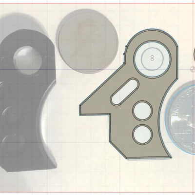 Cò súng cho tủ arcade Namco/Playstation có insert kèm theo