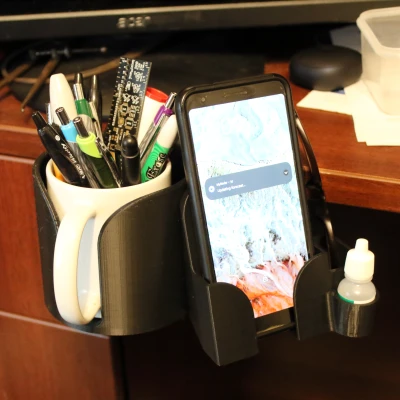 Kẹp Điện Thoại & Để Ly "Double Extendo 3000 Coffee Phone Combo"