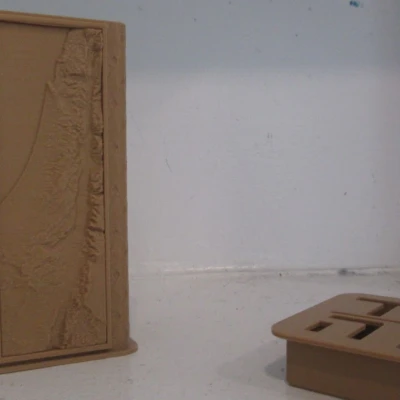 Hộp Tzedaka Địa hình Israel