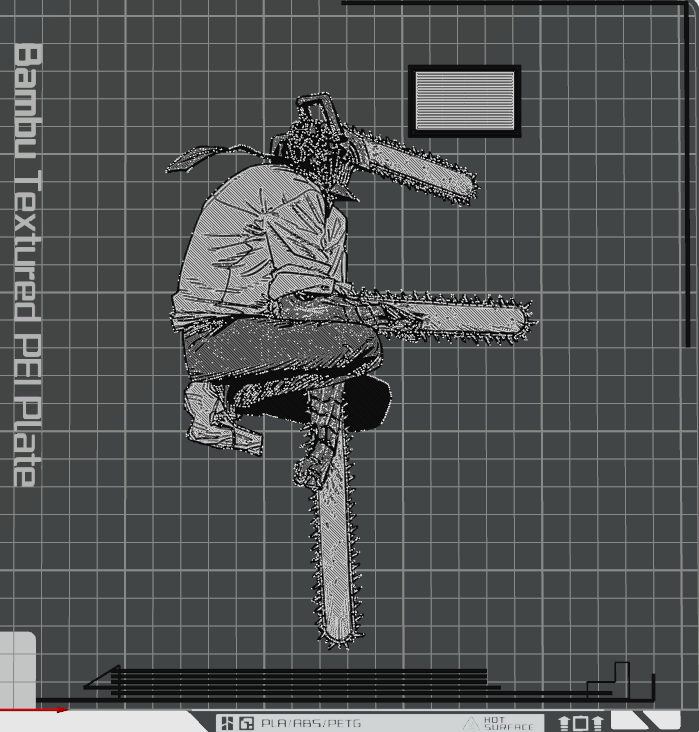 Mô hình Chainsaw Man (HueForge)