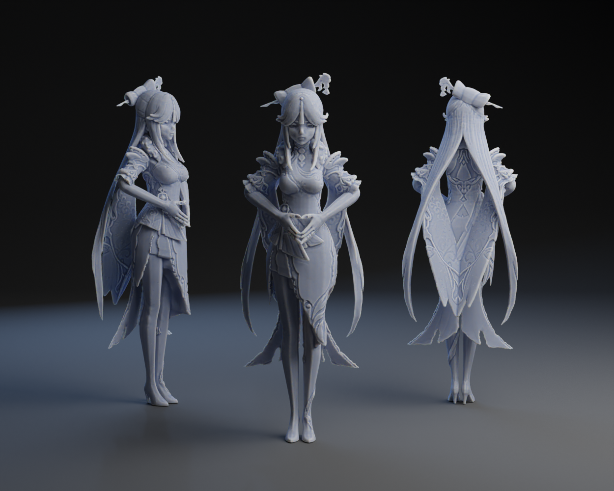 Mô hình 3D Ningguang - Genshin Impact