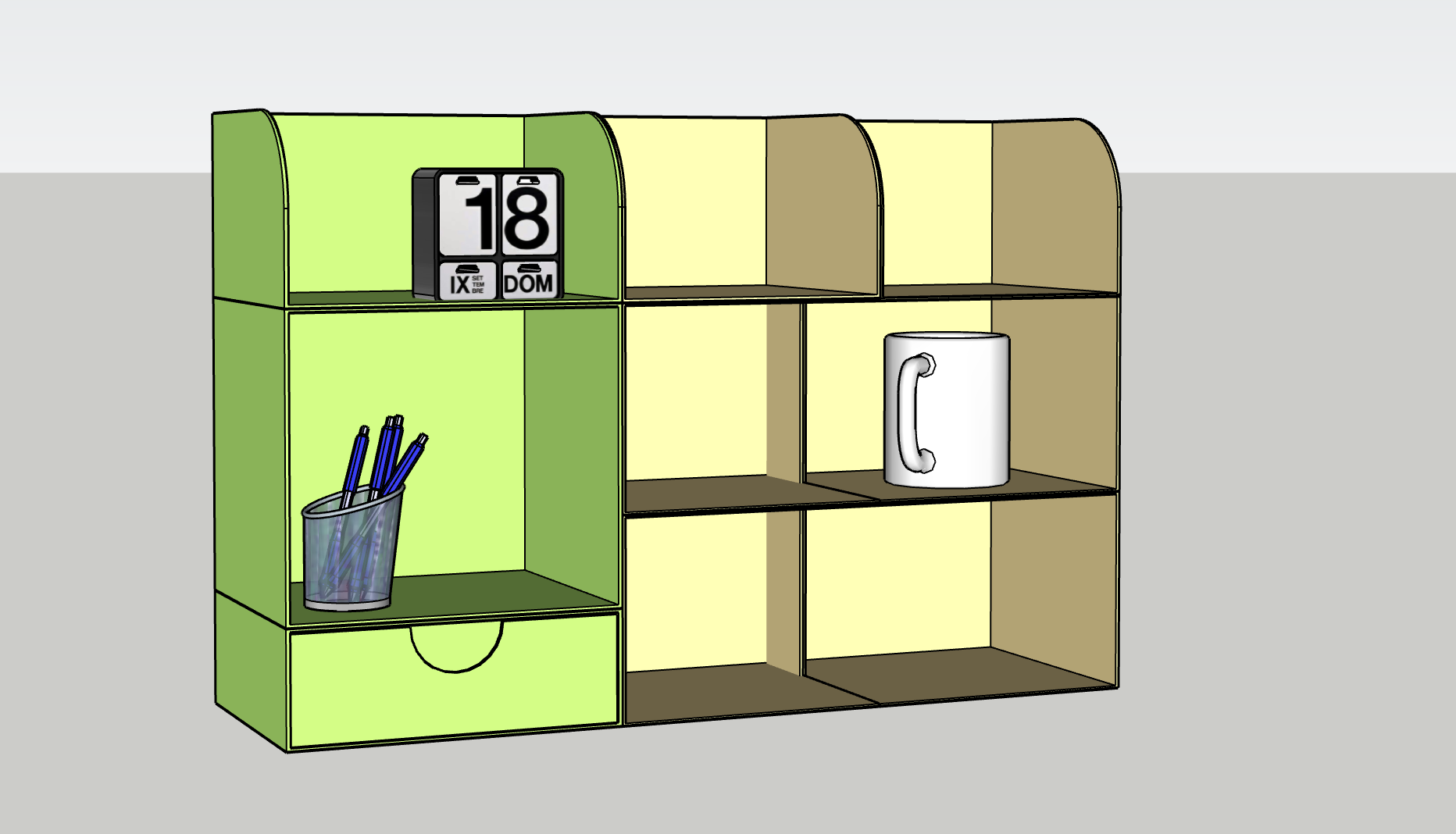 ORGANIZZATORE GT135 - Kệ Bàn, Hộp Đựng Đồ Trang Điểm