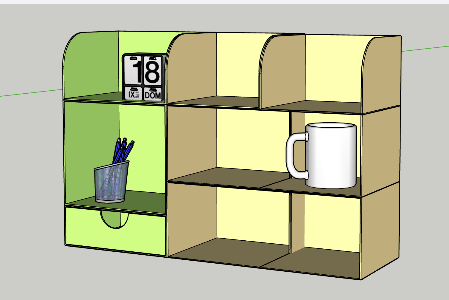 ORGANIZZATORE GT135 - Kệ Bàn, Hộp Đựng Đồ Trang Điểm